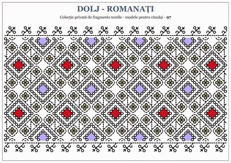Semne Cusute Romanian Traditional Motifs Oltenia Dolj Romanati