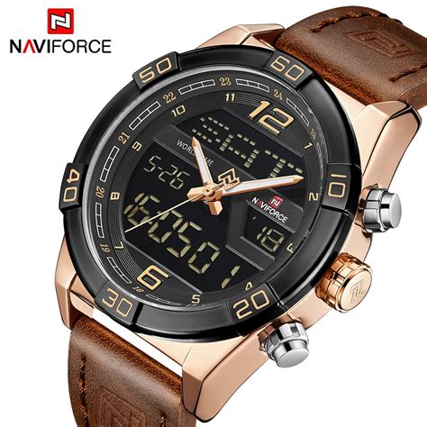Naviforce Luxury Men Sports Watches Mens Waterproof Quartz Clock Man