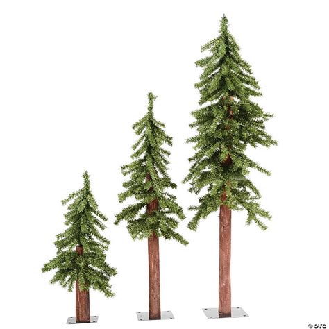 Vickerman 2 3 4 Natural Alpine Christmas Tree Unlit