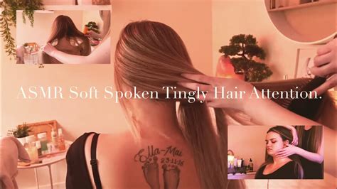 Asmr The Most Tingly Hair Play Brushing And Combing On A Subscriber Ever With Neck And Scalp
