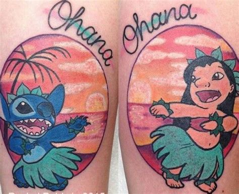 Lilo And Stitch Ohana Sister Tattoos Stitch Tattoo Lilo And Stitch