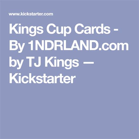 We did not find results for: Kings Cup Cards - By 1NDRLAND.com by TJ Kings — Kickstarter | Kings cup cards, Kings cup, Cards