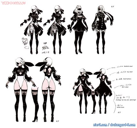 2b Concept Art Nier Automata Fantasy Character Art Female Character Design Character Design
