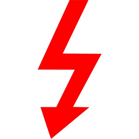 Red Electricity Icon Free Red Electricity Icons