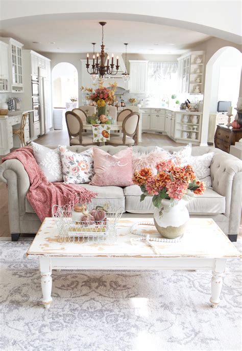 Fall Home Tour With Touches Of Mauve And Copper Styled With Lace