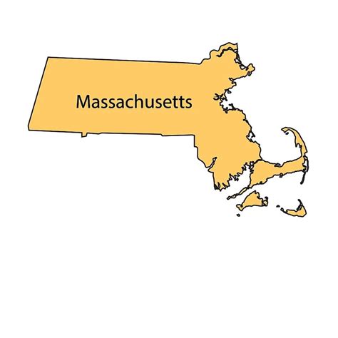 Map Of Massachusetts Ma State Outline County Cities Towns