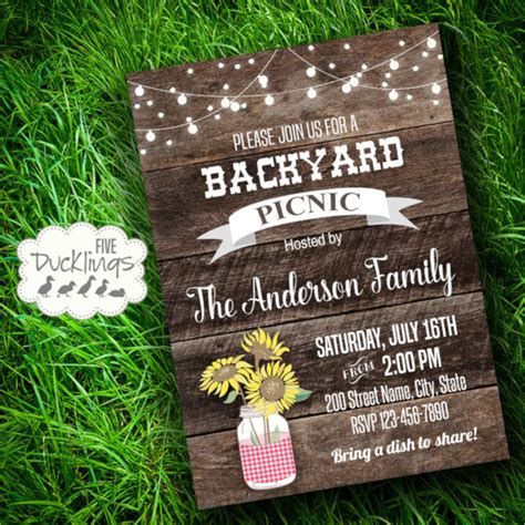Free 15 Picnic Invitation Templates In Psd Eps Ai Ms Word