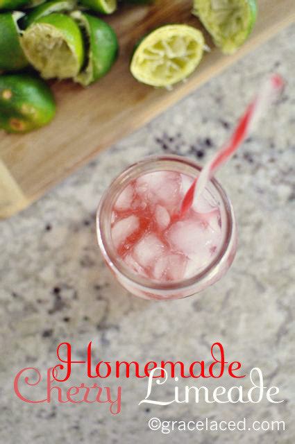 Homemade Cherry Limeade Gracelaced