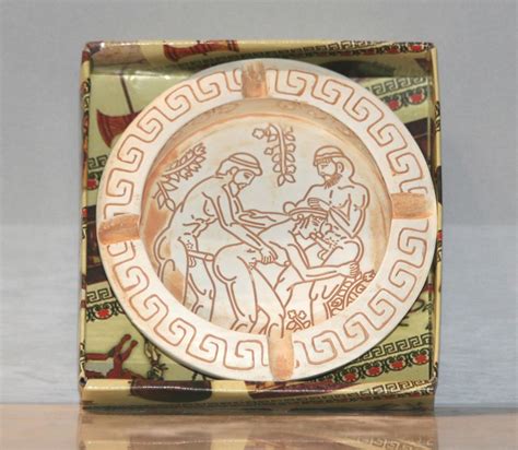 Ashtray Sex In Ancient Greece Erotic Art Pottery Greek Lovers 39΄΄ Home And Kitchen