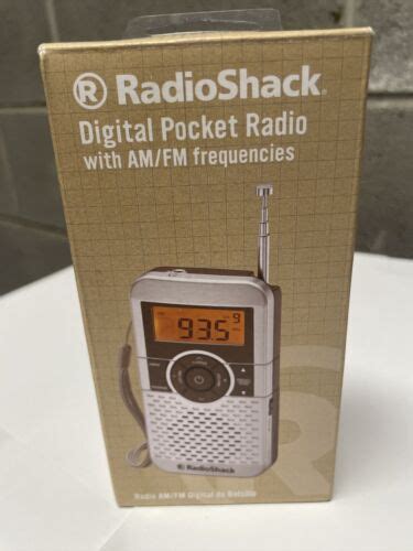 Radio Shack Digital Pocket Radio Portable Am Fm Silver Battery Operatedのebay公認海外通販｜セカイモン