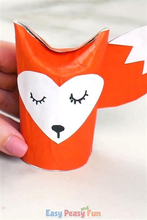Toilet Paper Roll Fox Craft Video Video Fox Crafts Easy Paper