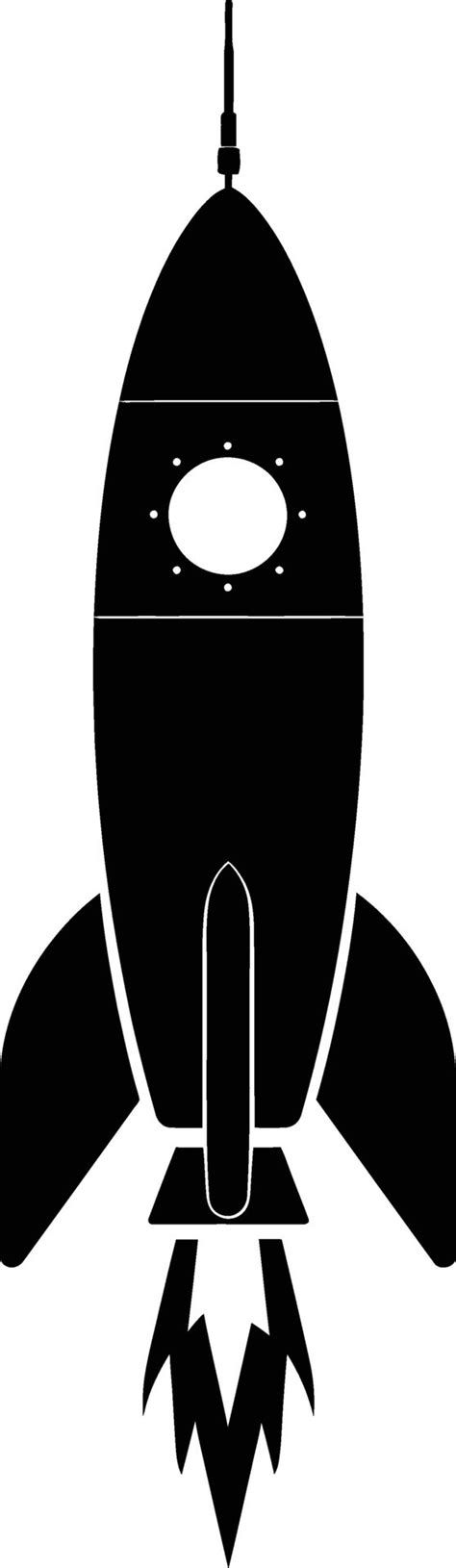 Ai Generated Silhouette Rocket Full Body Black Color Only 37458579