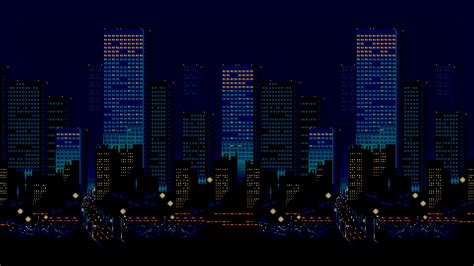 Wallpaper 16 1920x1080 Px Bit City Pixel Art Sega