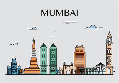 Mumbai Landmark Vector Vectors Clipart