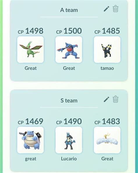 My Current Pvp Team In Pokemongo Teams Instagram Pvp