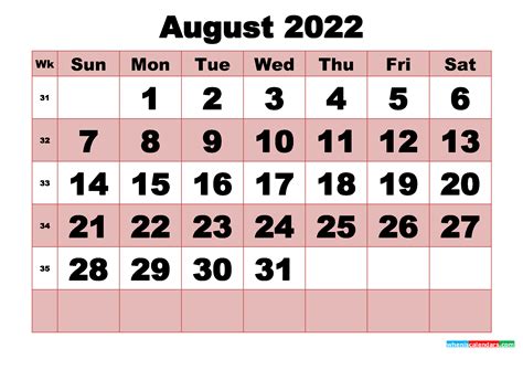 Jan Ksu Euro Unt Calendar August 2022 Calendar Template With Us