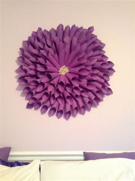 Purple Construction Paper Wreath Diyandcrafts Pinterest