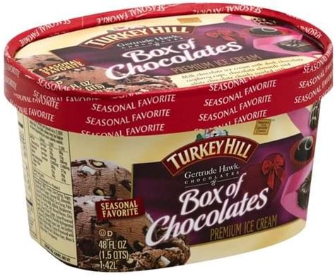 Turkey Hill Premium Gertrude Hawk Chocolates Box Of Chocolates Ice