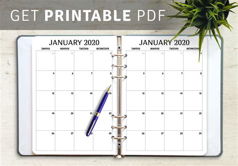 Simple Calendar Templates Download Pdf