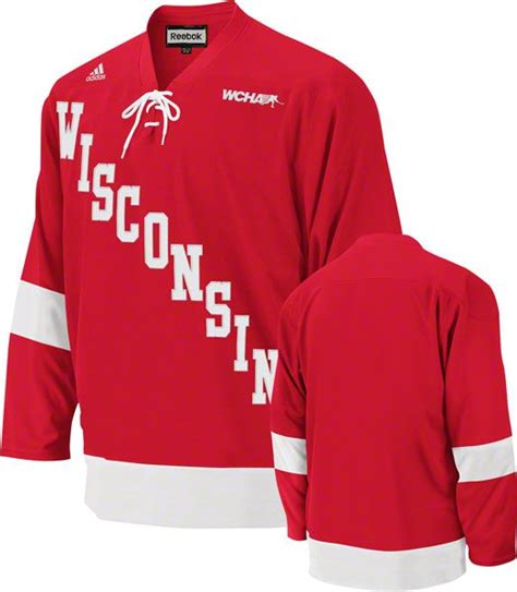 Wisconsin Badgers Hockey Jersey Adidas Wisconsin Apparel Sport