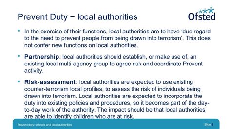 Prevent Duty Schools And Local Authorities