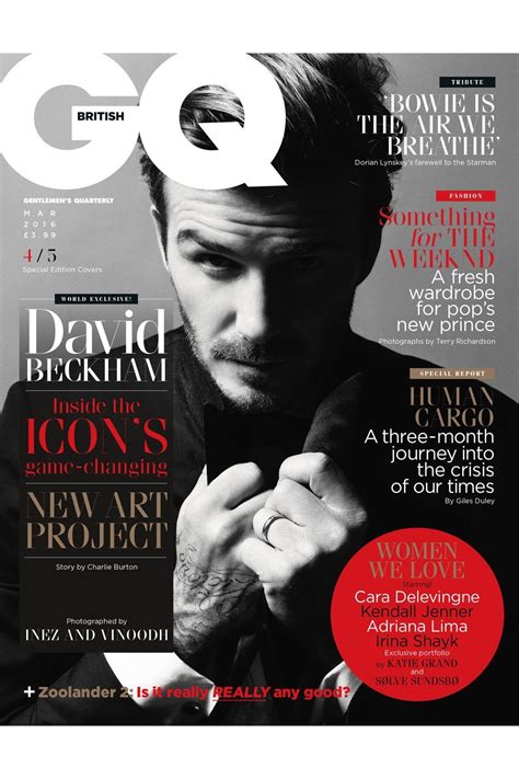 British Gq Celebrates David Beckham With Five Covers Gq Magazine