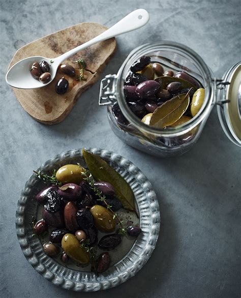 Warm Marinated Olives With Rosemary And Garlic On The Paleo Way
