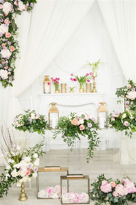 An Altar Decorated With Flowers And Candles