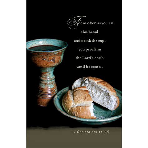 Church Bulletin 11 Communion Christ Also Suffered Pack Of 100