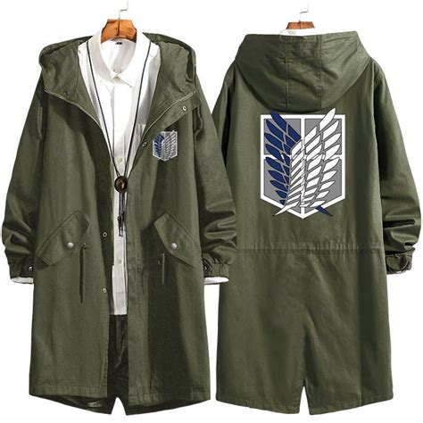 Attack On Titan Survey Corps Trench Coat Anime Outfits Foxtume Lupon