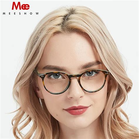 2019 meeshow glasses framene fashion vintage round acetate optical glasses frame men women