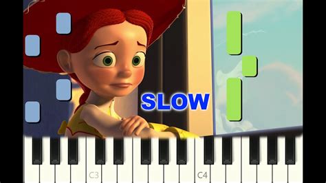 Slow Easy Piano Tutorial When She Loved Me Toy Story 2 1999 With