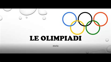 Olimpiadi Per Bambini Antiche E Moderne Youtube