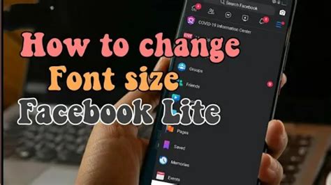 How To Change Font Size ∆ Facebook Lite Youtube
