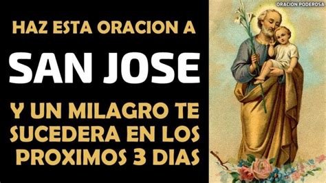Oracion A San Jose Para Un Milagro En Tres Dias Cofradía Cieza