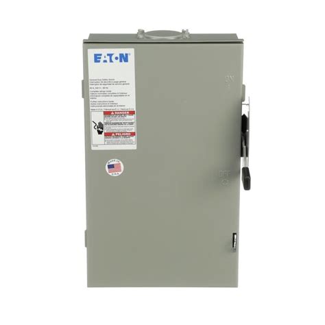 Eaton 60 Amp 2 Pole Non Fusible General Safety Switch Disconnect In The