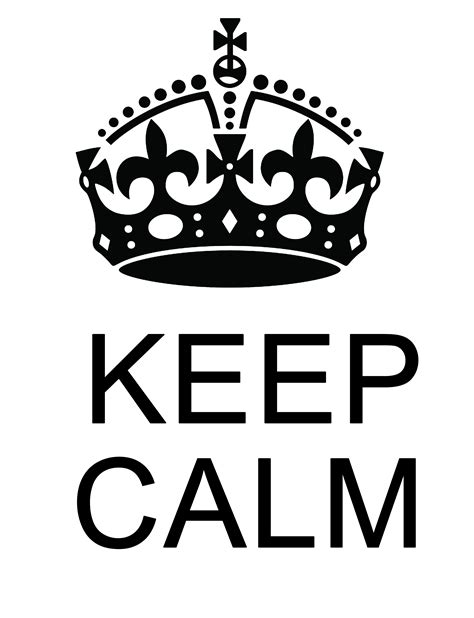 Keep Calm Png Transparent Image Download Size 2300x3000px