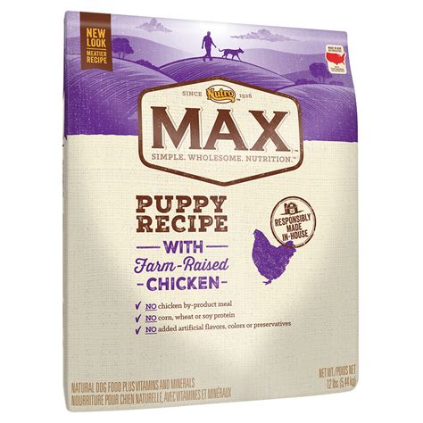 Nutro Max With Farm Raised Chicken Puppy Recipe Dry Dog Food 12 Lbs