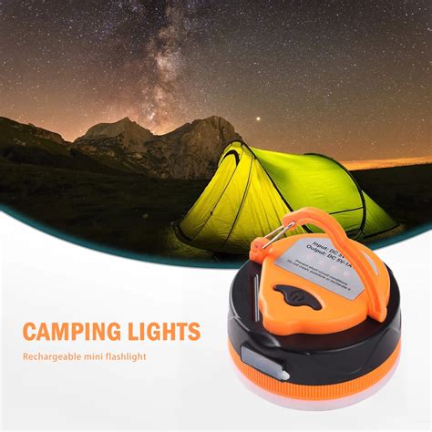 10 Led Usb Camping Night Light Charging Hanging Tent Lantern Portable