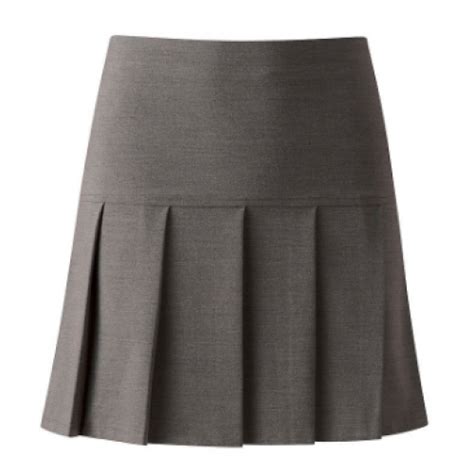 Mid Grey Pleated Skirt