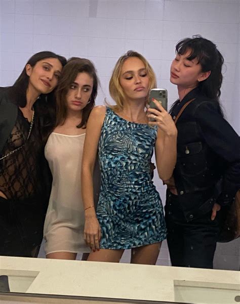 lily rose depp s slutty selfie features her friend s nipple of the day