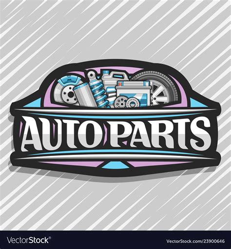Logo For Auto Parts Store Royalty Free Vector Image