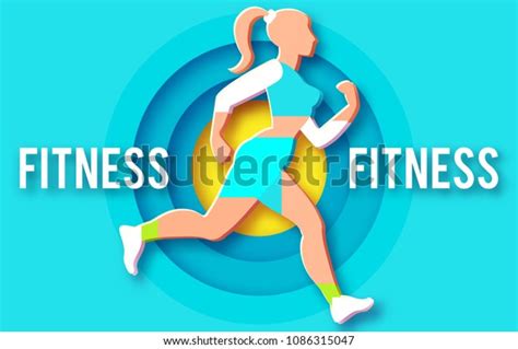Woman Fitness Poster Template Sport Motivation Stock Vector Royalty