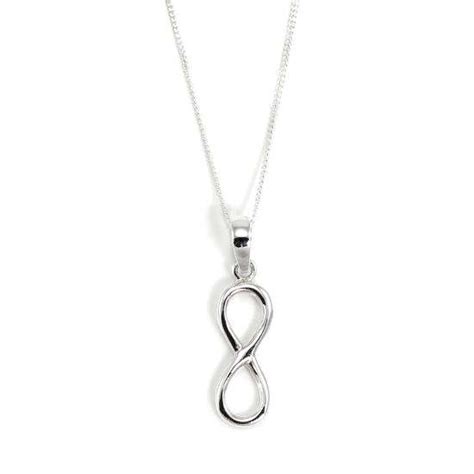 Sterling Silver Infinity Pendant Necklace Uk