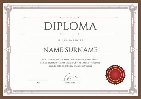 ᐈ Diplomas Primaria Aprovechamiento Vector De Stock Vectores Diploma