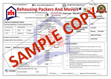 Claim Your Packers And Movers Bill Get Detailed Gst Invoice Rehousing Packers And Movers