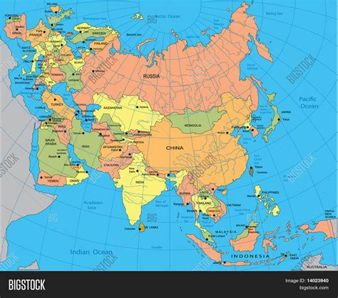 Political Map Eurasia Vector And Photo Free Trial Bigstock
