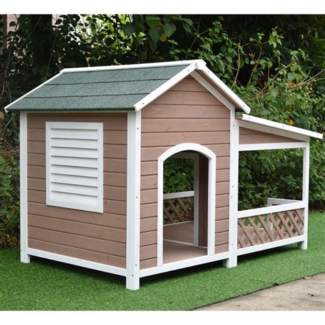 Pawhub Large Wooden Pet Dog Kennel Timber House Wood Cabin Outdoor