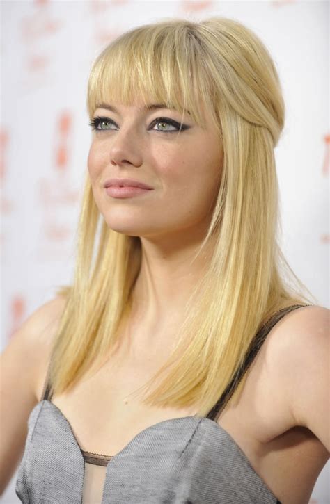 Emma Stone Sports New Strawberry Blond Hair Color