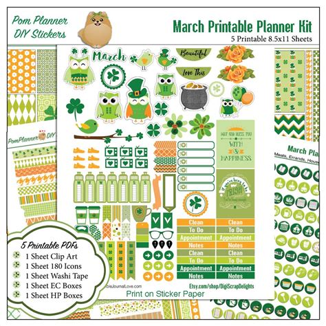March Planner Kit Previewmarch Planner Kit And Free March Printable